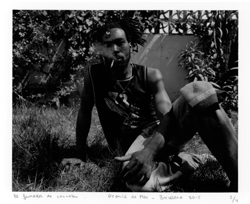 The cannabis smoker. Premià de mar 2015. Silver gelatin 20 X2 5 cm