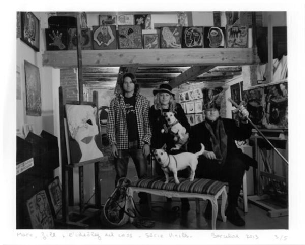 Mother, son and the ideologist of chaos. Barcelona 2013. Gelatin silver print 20x25